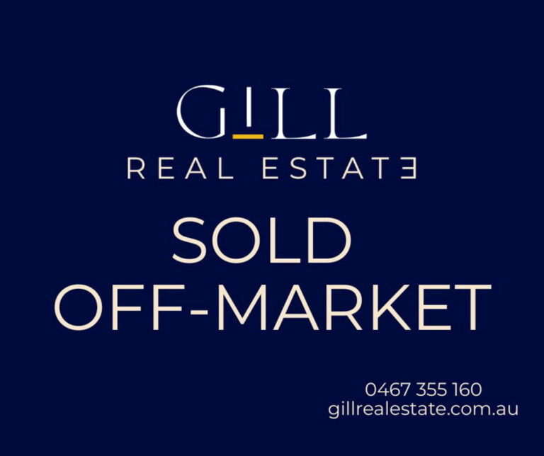Gill Real Estate Sold Off-Market